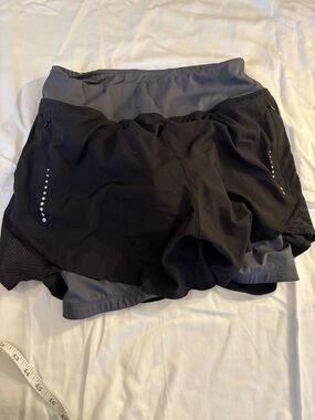 Sportneer 2-in-1 Padded Cycling Shorts | Mens XL (fits like US L) Black/Gray
